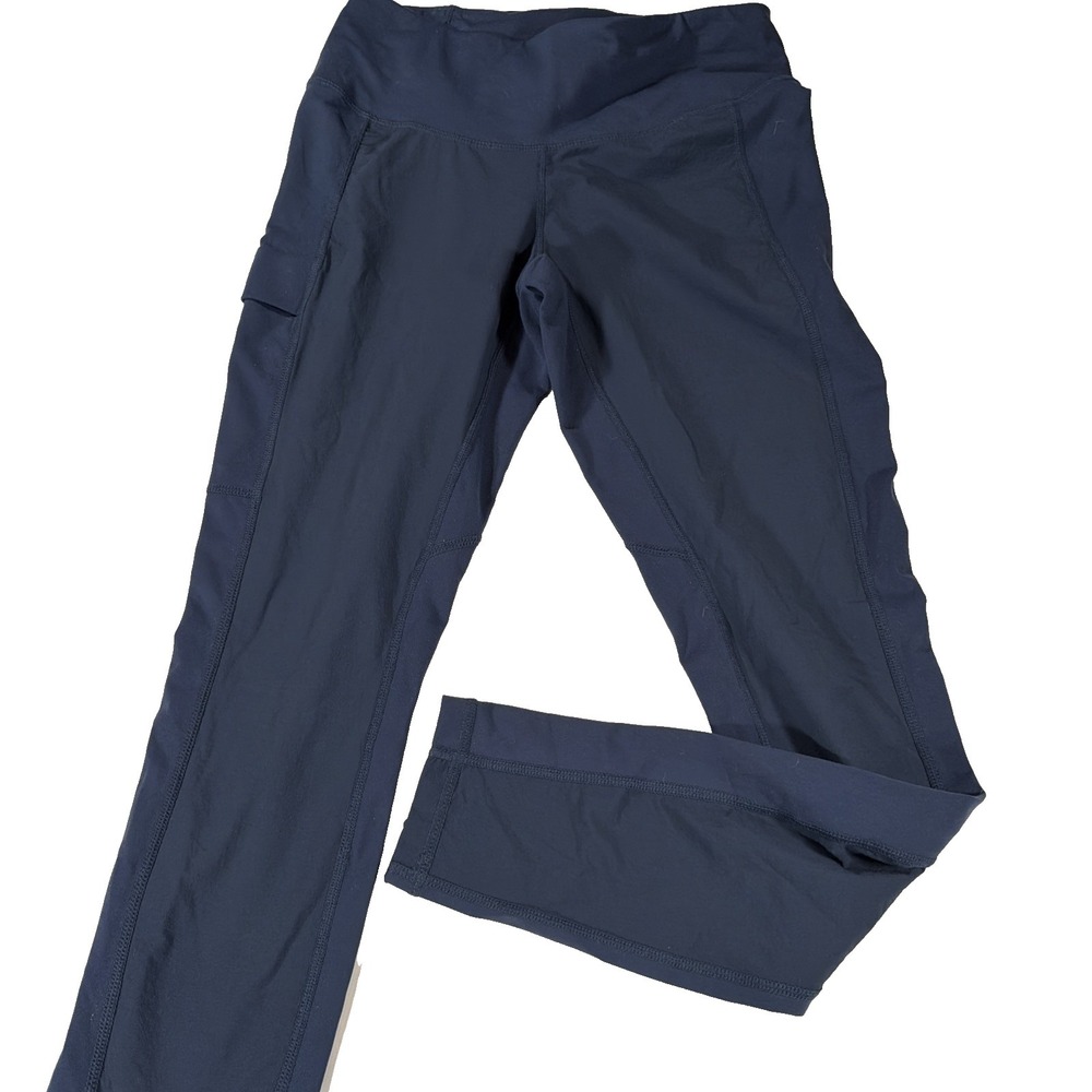Kuhl Transcendr Leggings Womens Size S Navy Hiking Outdoor Cargo Pockets Stretch
